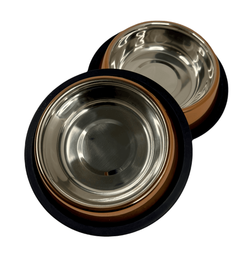 Copper Plated Stainless Steel Pet Bowl